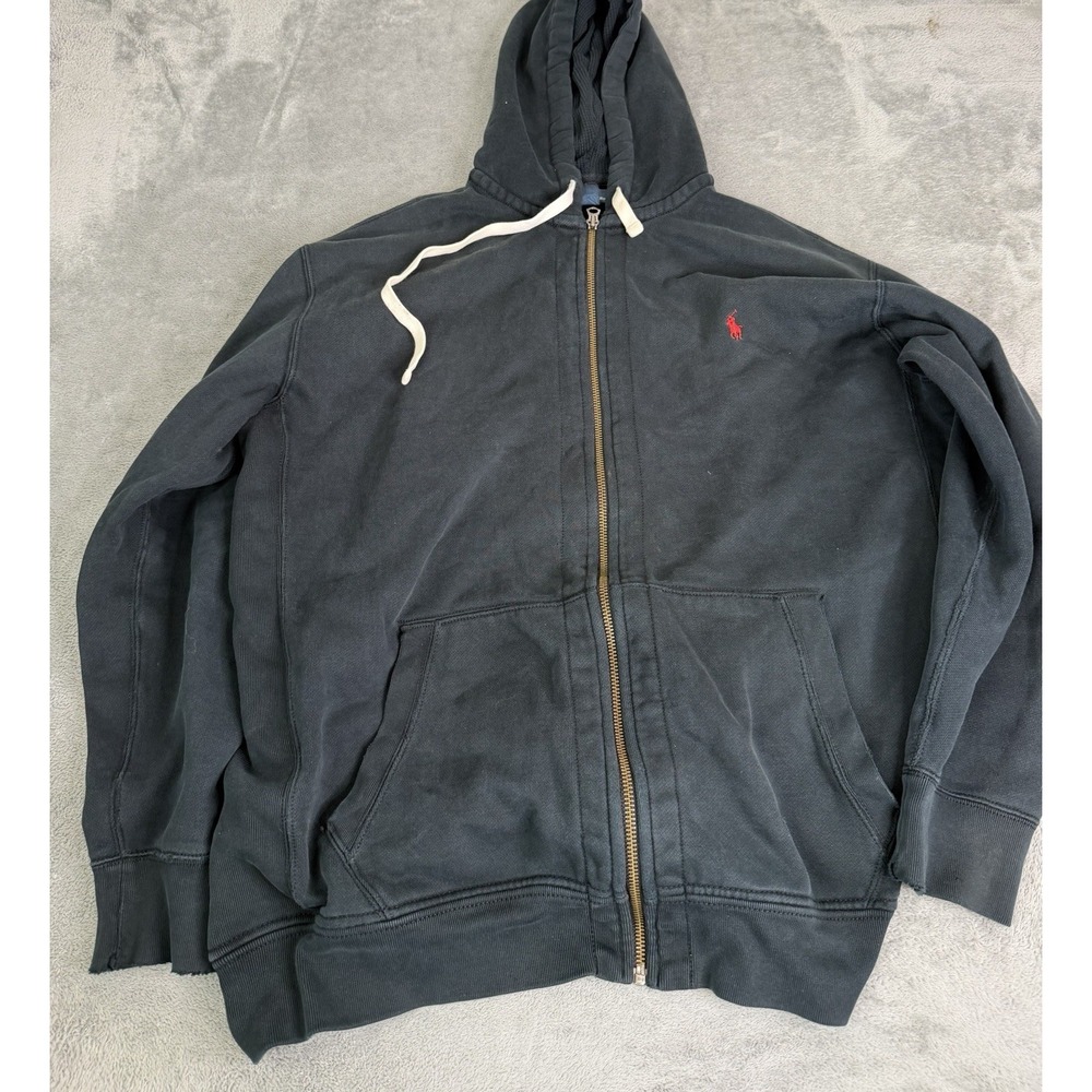 Polo Ralph Lauren Full Zip Hoodie Men's Size 2XLT Black